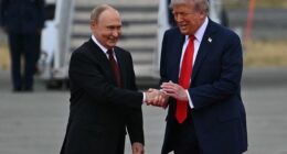 President Donald Trump and Russian President Vladimir Putin where chummy as they greeted each other in Anchorage, Alaska on Friday