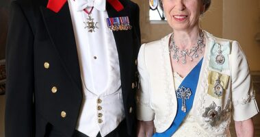 Anne and Tim will be sailing their 42ft yacht Ballochbuie (named after ancient woodland on the Balmoral estate) around the Western Isles of Scotland to mark next Friday’s big day