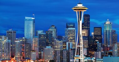 The Space Needle claims to be 'Seattle's #1 most iconic view,' but tourists were not delighted with the view from the 605-foot attraction