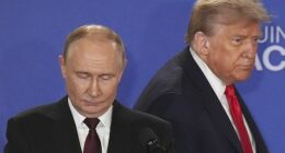 After nearly three hours behind closed doors in Alaska , Donald Trump and Vladimir Putin emerged like heavyweight prize fighters who had fought each other to a standstill
