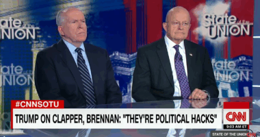 James Clapper and John Brennan rambling on CNN.