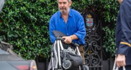 He became a father for the first time at 56 ¿ and now it appears actor Tom Hollander (pictured this week, seemingly with a wedding ring) has fully immersed himself in domestic life by marrying fiancée Fran Hickman