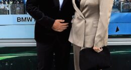 Tommy Fleetwood was not joined by wife of eight years Clare (pictured in 2018) at the final hole of his triumph on the PGA Tour