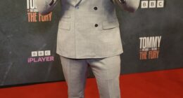 Tommy Fury was all smiles as he attended the screening of his new documentary, Tommy: The Good. The Bad. The Fury, in Manchester on Tuesday