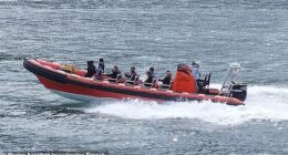 The RIB Lundy Explorer had left Ilfracombe harbour in North Devon for a sea safari trip in June 2023 (stock photo)