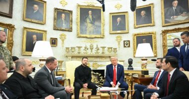 Trump-Zelensky meeting live: Ukrainian leader thanks US president during Oval Office meeting ahead of peace talks