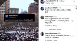 Trump loyalist sparks debate with video showing hundreds praying to Allah in park founded to remember George Washington