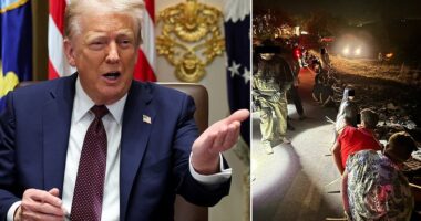 Donald Trump declared the left-wing cable network MSNBC to be worse than the violent Venezuelan gang Tren de Aragua. Bragging to reporters about his crackdown on crime in Washington, D.C., the president cited a video of National Guard troops infiltrating a street gang, before joking it could have actually been employees for his least favorite news channel.