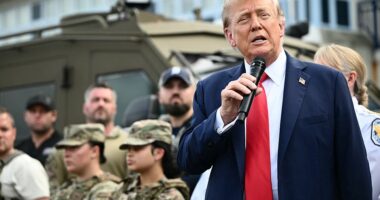 Donald Trump ventured out into Washington, D.C. in a mission to thank federal and local law enforcement for their efforts to stymie violent crime. But in short remarks, Trump revealed his true intentions – to make the nation's capital reflect one of his luxury golf clubs.