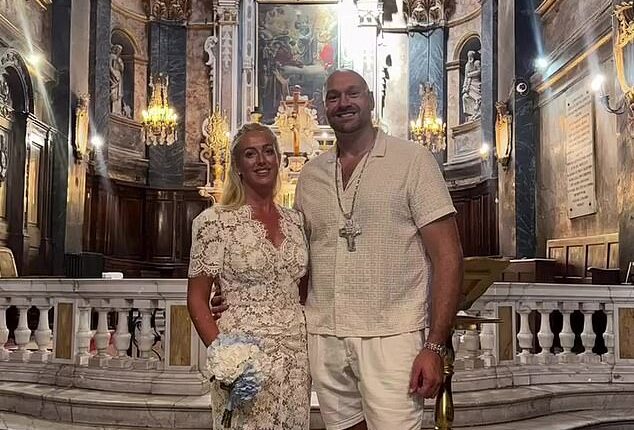 Tyson Fury and his wife Paris married for the third time during a romantic ceremony in th South of France this week