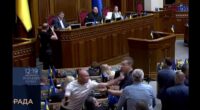 Ukrainian Lawmakers Brawl in Parliament as Zelensky Reverses Crackdown on Anti-Corruption Agencies.
