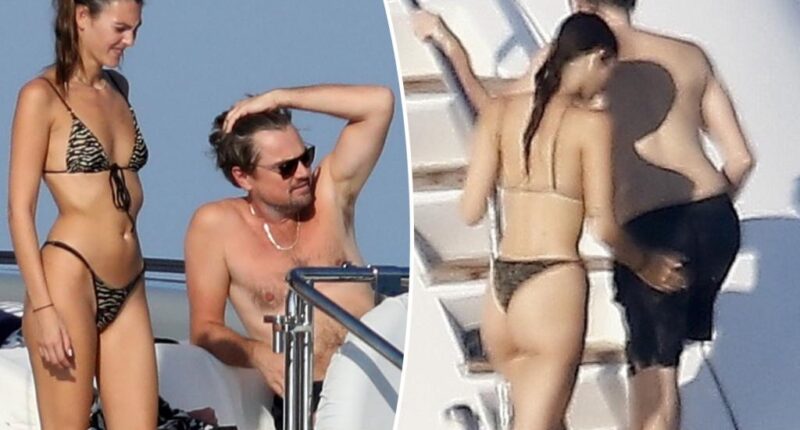 Vittoria Ceretti spanks boyfriend Leonardo DiCaprio's butt during Mediterranean Sea yacht trip
