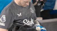 Fans believe Jordan Pickford was bluffing by checking his penalty cheat sheet on Monday