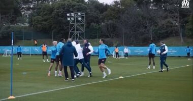 Marseille have released footage of head coach Roberto De Zerbi clashing with midfielder Ismael Kone during a training session last season