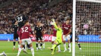 Trevoh Chalobah heads home Chelsea's fifth goal as they thrashed West Ham on Friday
