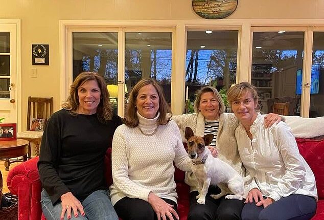 Mary Westman, seen with her sisters Nancy, Margaret and Diane, fled her Florida apartment for the airport on the day of the horror, Daily Mail can exclusively reveal
