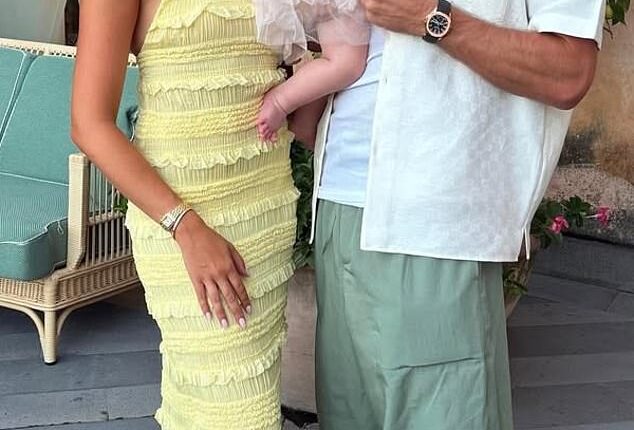 Family man: The star, who welcomed daughter Mila Rose last year with girlfriend Sasha Attwood, was once tipped to be the pretender to Beckham's throne