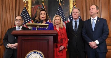 A Democrat whistleblower has taken the lid off what he calls 'treasonous' leaks of classified information by now-California Senator Adam Schiff (pictured right) to target Donald Trump