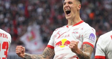 Manchester United and Newcastle are desperate to win the race for the RB Leipzig striker
