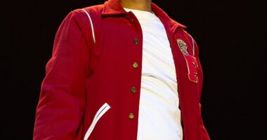 Will Smith, 56, has been accused of posting a video featuring AI shots of fans cheering in the crowd during his current tour; Seen performing at Cardiff Castle in Cardiff, Wales, on August 25