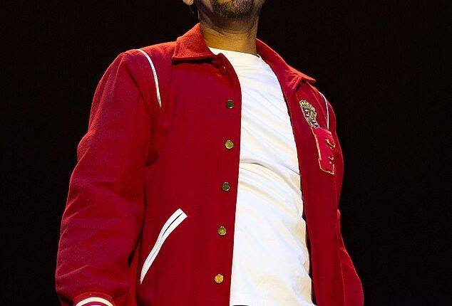 Will Smith, 56, has been accused of posting a video featuring AI shots of fans cheering in the crowd during his current tour; Seen performing at Cardiff Castle in Cardiff, Wales, on August 25
