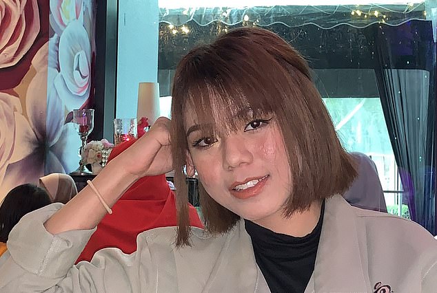 Farah Faizal, 28, shared how pregnancy hormones dramatically affected her face, as prior to her pregnancy (pictured) she had clear and smooth skin