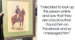 Woman Refuses To Keep Painting She Bought After Reading The Message Written On The Back