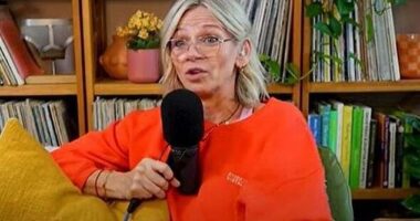 Zoe Ball has revealed she was left in tears after discovering her car had been broken into, just moments after appearing on The One Show (pictured on her podcast)