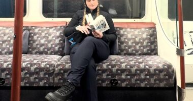 Sarah says she prefers to work the late shift, which begins at 4pm and sees her drop off her final train at 1am