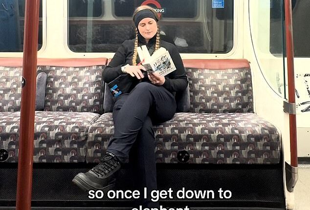 Sarah says she prefers to work the late shift, which begins at 4pm and sees her drop off her final train at 1am