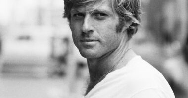 Robert Redford during the filming of the 1975 movie Three Days of the Condor