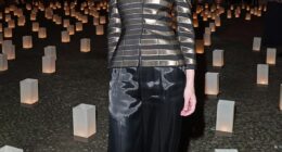 Cate Blanchett led the celebrities attending the Armani show during Milan Fashion Week on Sunday as they paid tribute to the late designer