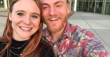 Shotsie Michael Buck-Hayes is seen here alongside his wife Mary Alice, who filed for divorce weeks before the attack