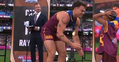 Some fans raised their eyebrows at the heartwarming post-match presentation