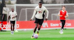 Alexander Isak has taken part in his first training session with Liverpool since sealing his British record transfer