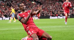 Alexander Isak scored his first Liverpool goal against Southampton in the Carabao Cup
