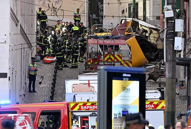 An American and two Canadians are feared to be among at least 16 dead in a horror crash after Lisbon's Elevador da Glória funicular derailed and slammed into a hotel corner building
