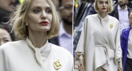 Angelina Jolie debuts striking blond bob while filming 'Anxious People'