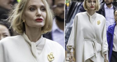 Angelina Jolie debuts striking blond bob while filming 'Anxious People'