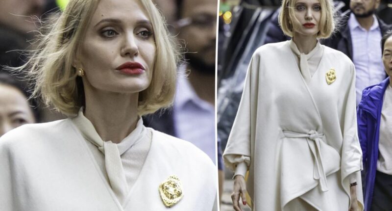 Angelina Jolie debuts striking blond bob while filming 'Anxious People'