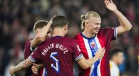 Erling Haaland scored five goals for Norway in their 11-1 win over Moldova on Tuesday night