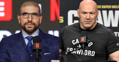 Ariel Helwani and Dana White