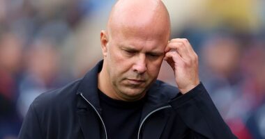 Arne Slot said the Liverpool star's actions were 'of no use' after they conceded late at Palace