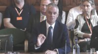 BBC director general Tim Davie says he cannot give a 'categorical assurance' that there will not be any further scandals involving top stars after the Gregg Wallace and Huw Edwards controversies (pictured at committee today)