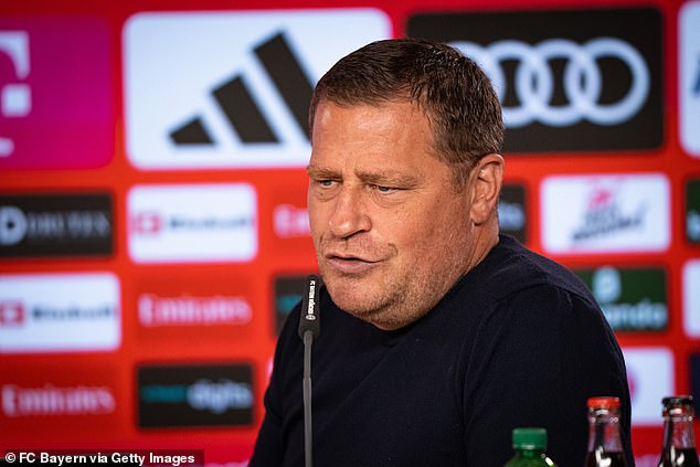 Bayern Munich sporting director Max Eberl has not denied reports that Harry Kane's contract includes a clause allowing him to leave the club next summer