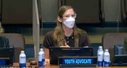 Violet Affleck, the daughter of Hollywood A-listers Jennifer Garner and Ben Affleck appeared before the United Nations in New York City on Tuesday