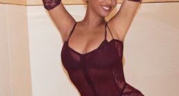 Beyonce put on a sizzling display as she modeled an eye-catching dress to celebrate her 44th birthday