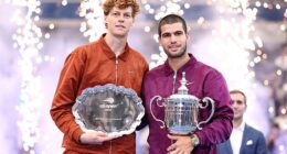 Jannik Sinner (left) and Carlos Alcaraz (right) reportedly took their rivalry off the court