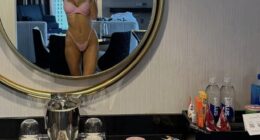 Olivia Attwood showed off her jaw-dropping figure in pink lingerie as she posed for a new Instagram snap on Sunday