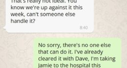 An office worker has revealed the exasperating response they received after telling their boss they needed the morning off to take their sick child to hospital